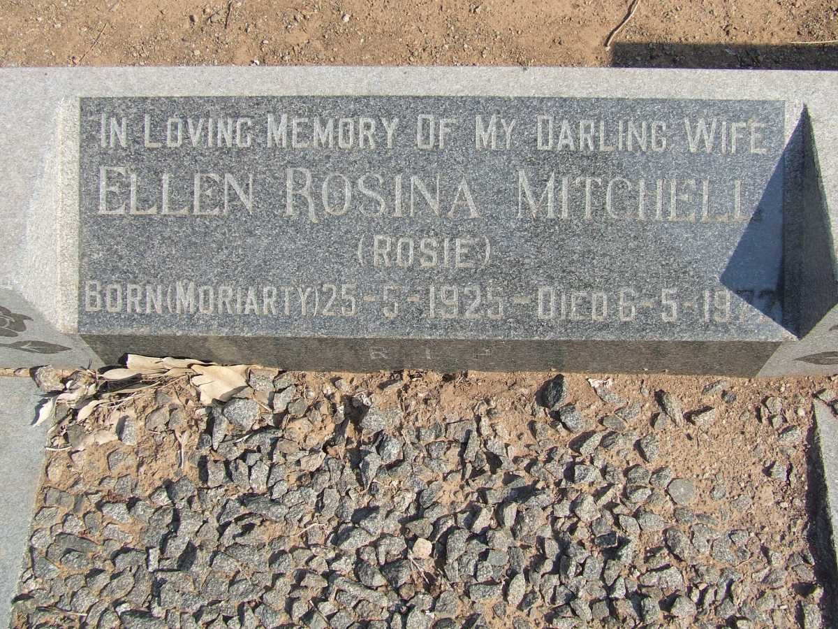 MITCHELL Ellen Rosina nee MORIARTY 1925-1972
