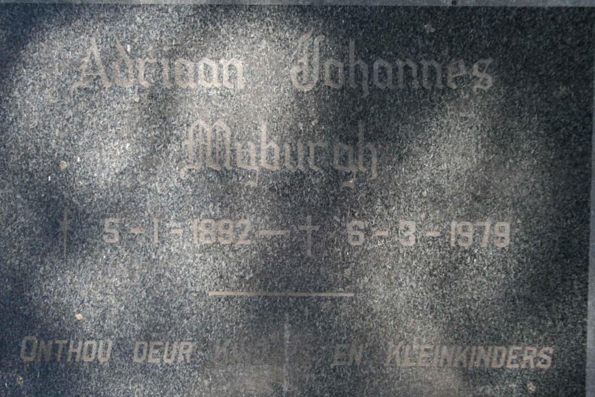 MYBURGH Adriaan Johannes 1892-1979