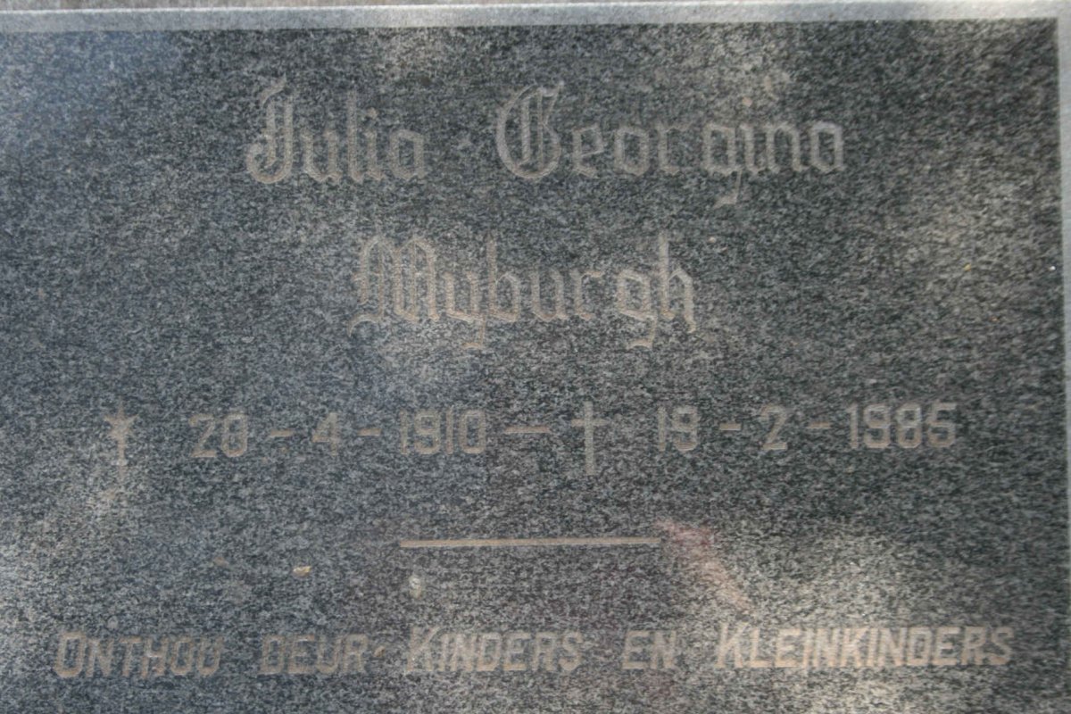 MYBURGH Julia Georgina 1910-1985