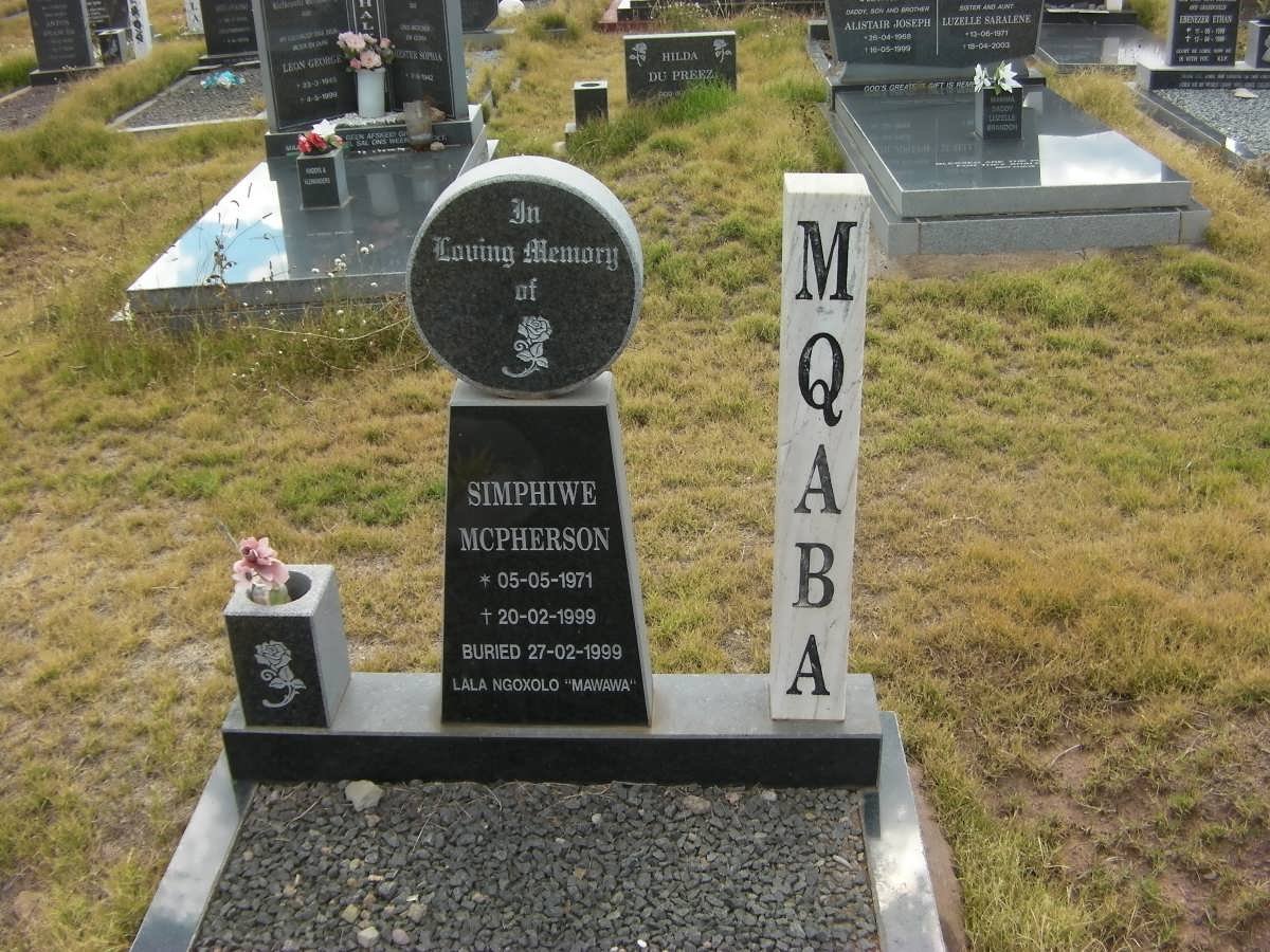 MQABA Simphiwe McPherson 1971-1999