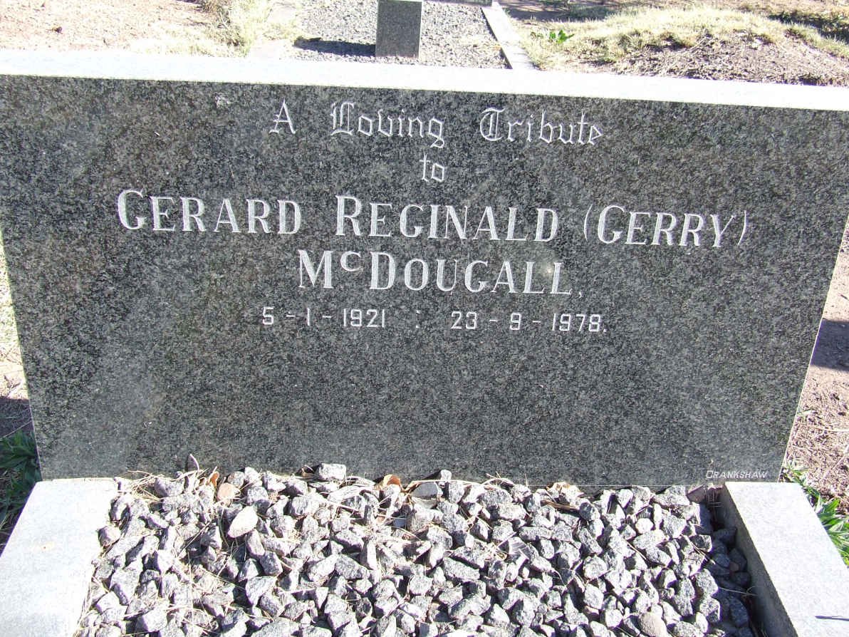 McDOUGALL Gerard Reginald 1921-1978