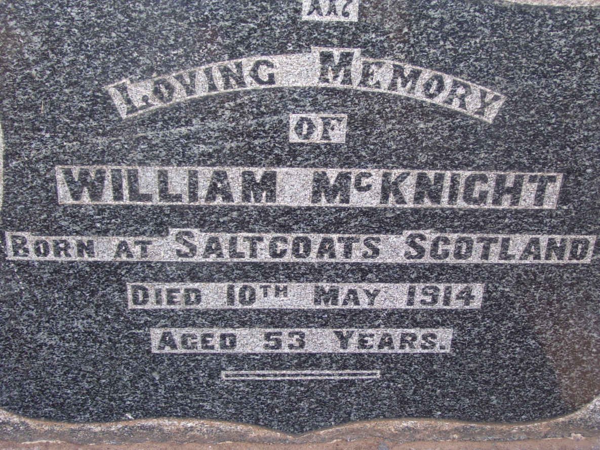 McKNIGHT William -1914