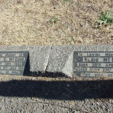 McCUNE Kenneth G. 1890-1945 &amp; Elbie 1899-1978