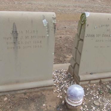 McIVER John McDonald 1854-1937 &amp; Julia Mary 1862-1944