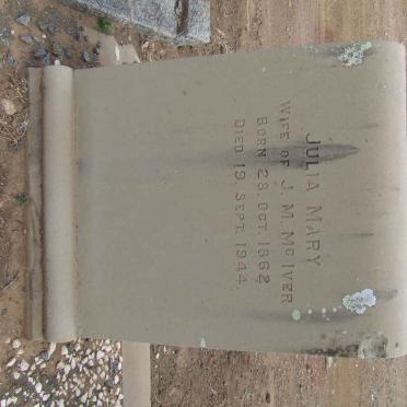 McIVER John McDonald 1854-1937 &amp; Julia Mary 1862-1944
