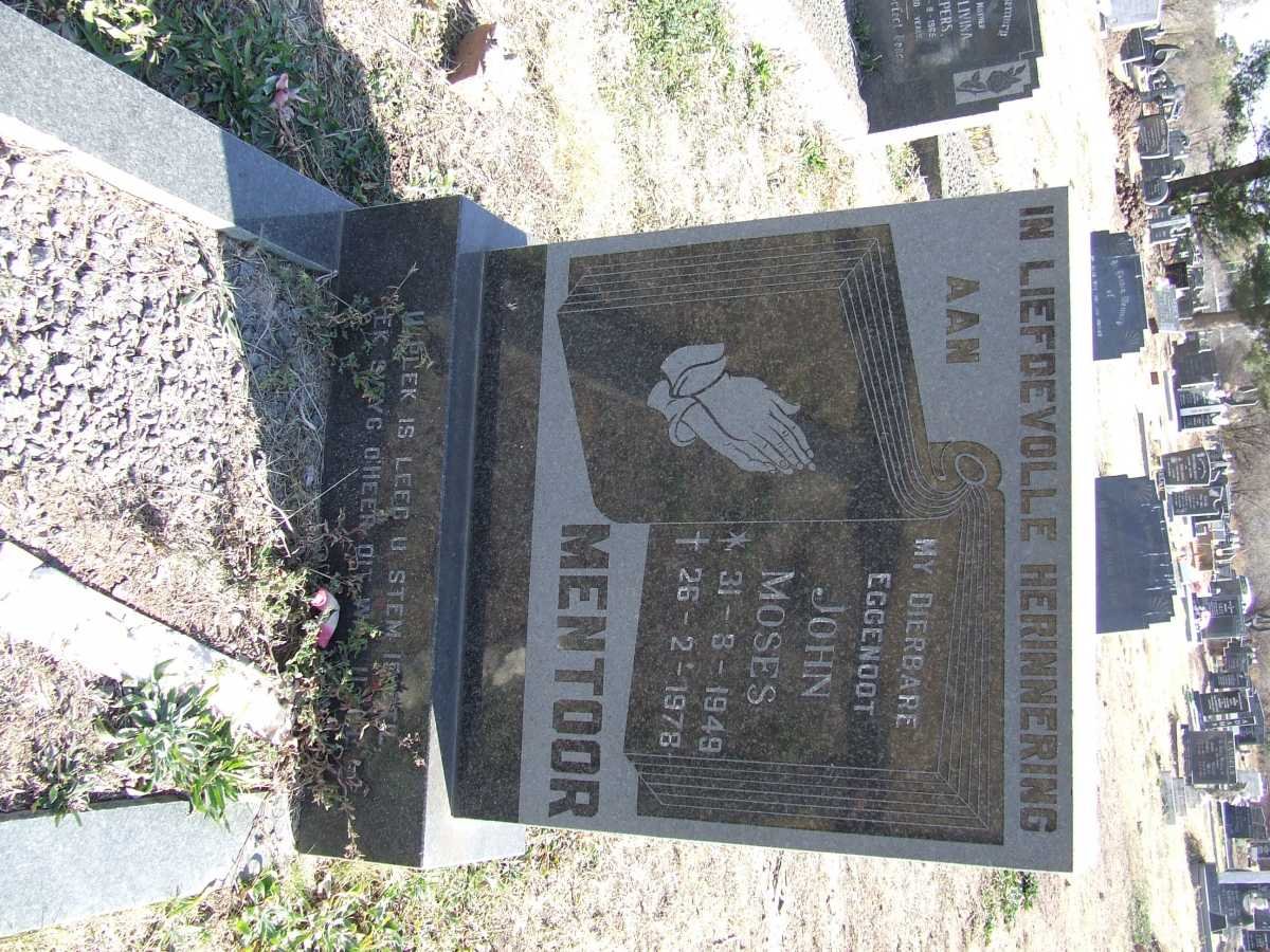 MENTOOR John Moses 1949-1978