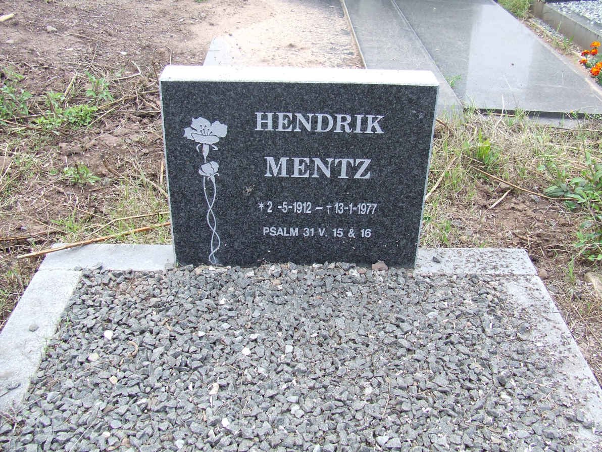 MENTZ Hendrik 1912-1977