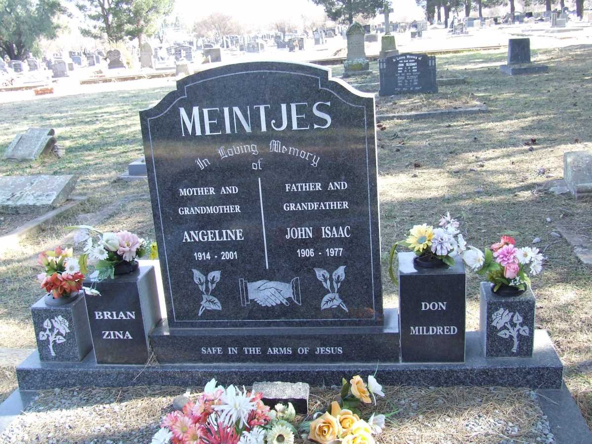 MEINTJES John Isaac 1906-1977 &amp; Angeline 1914-2001
