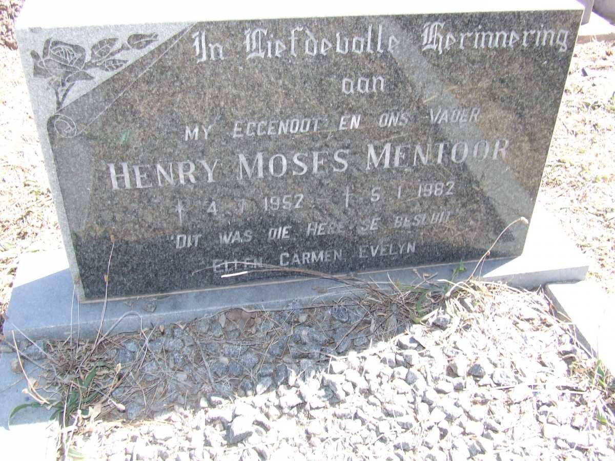 MENTOOR Henry Moses 1952-1982