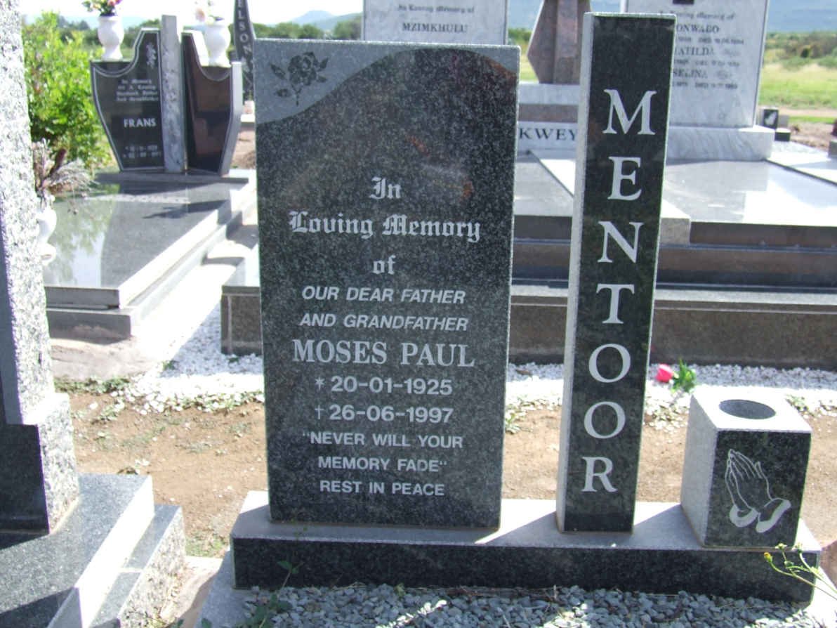 MENTOOR Moses Paul 1925-1997