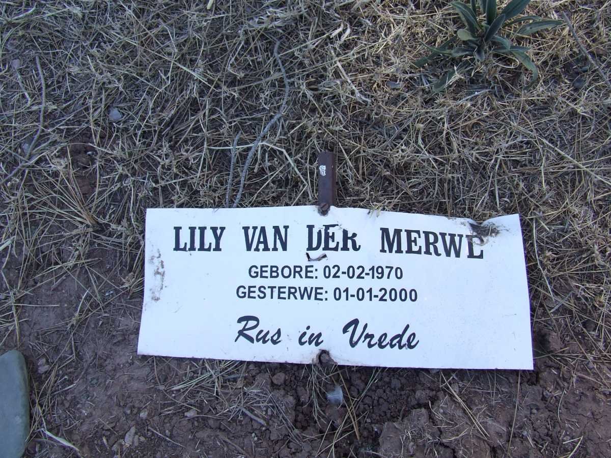 MERWE Lily, van der 1970-2000