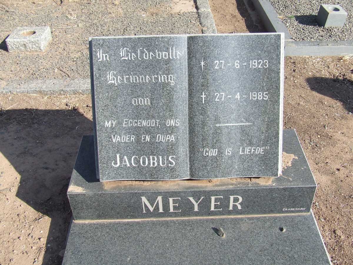 MEYER Jacobus 1923-1985