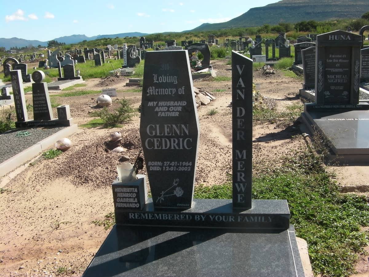 MERWE Glenn Cedric, van der 1964-2002