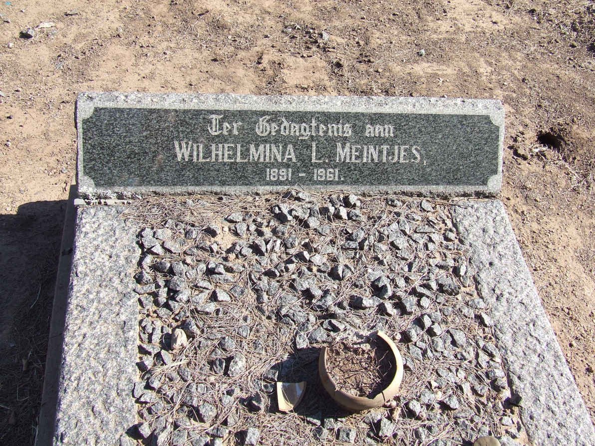 MEINTJES Wilhelmina 1891-1961