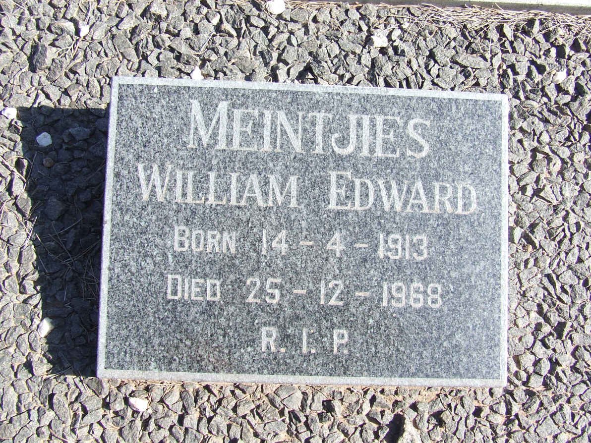 MEINTJIES William Edward 1913-1968