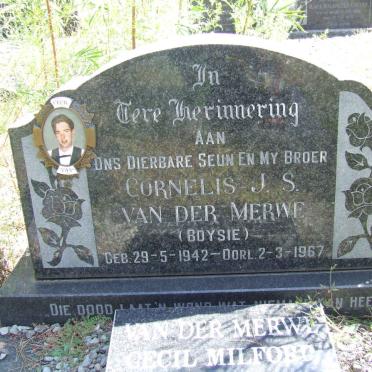 MERWE Cornelis J.S., van der 1942-1967