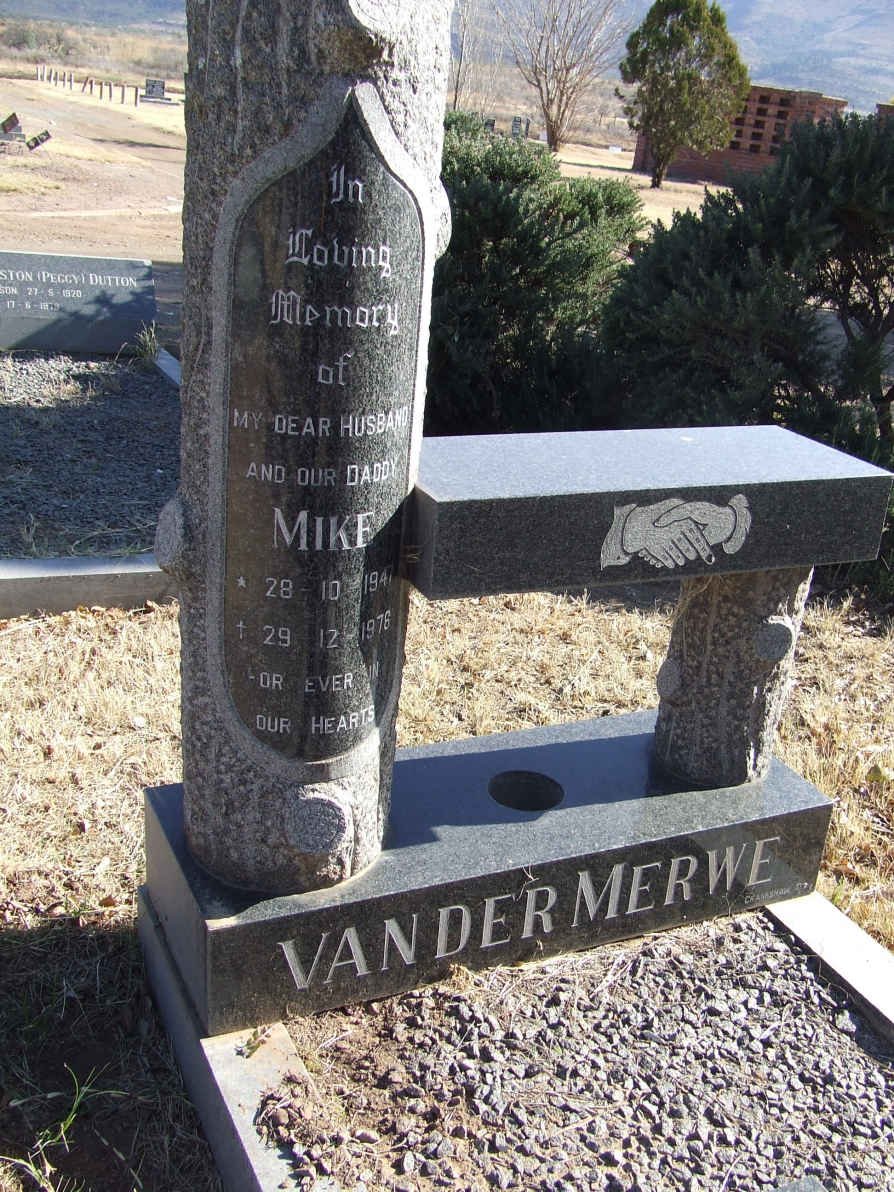 MERWE Mike, van der 1947-1978