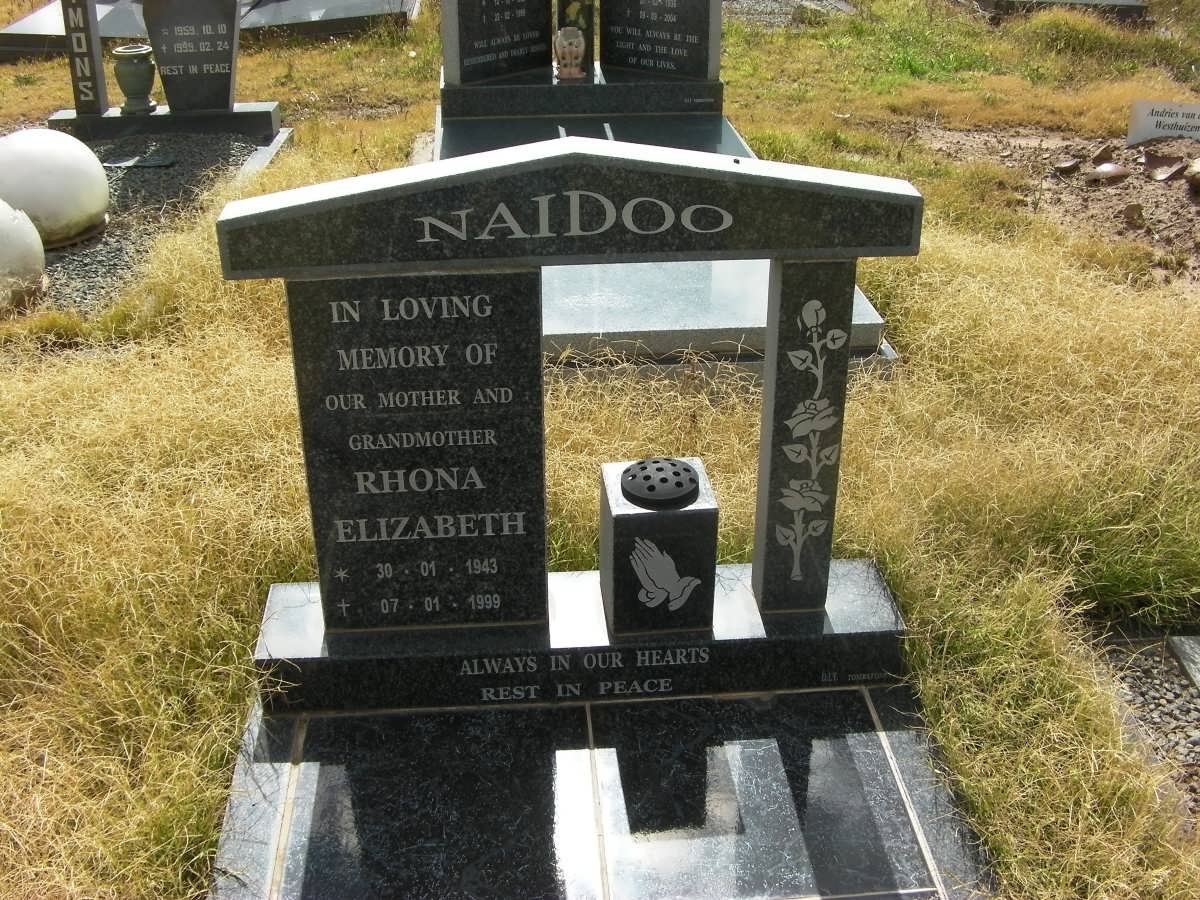 NAIDOO Rhoda Elizabeth 1943-1999