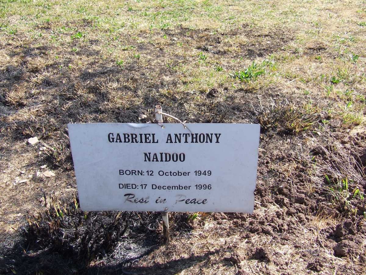 NAIDOO Gabriel Anthony 1949-1996