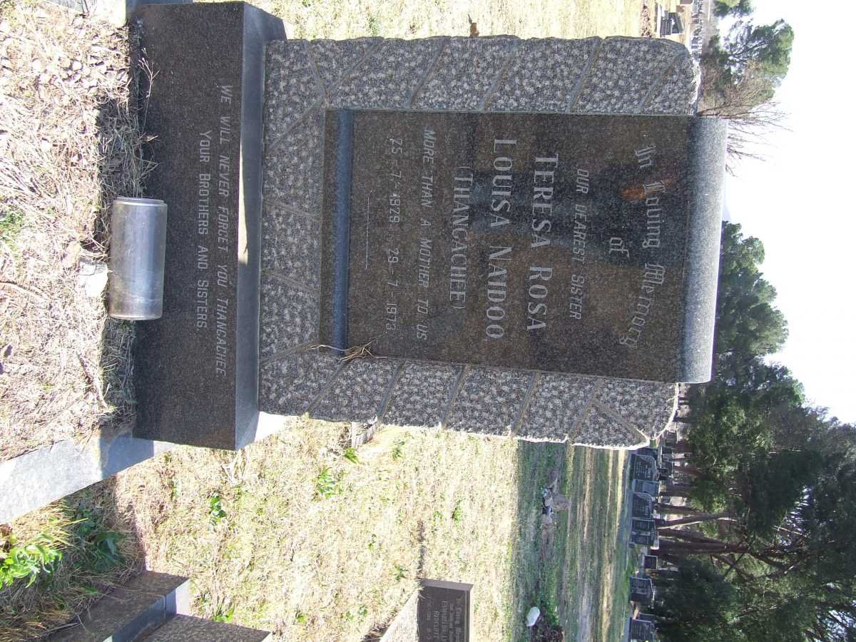 NAIDOO Teresa Rosa Louisa 1923-1979