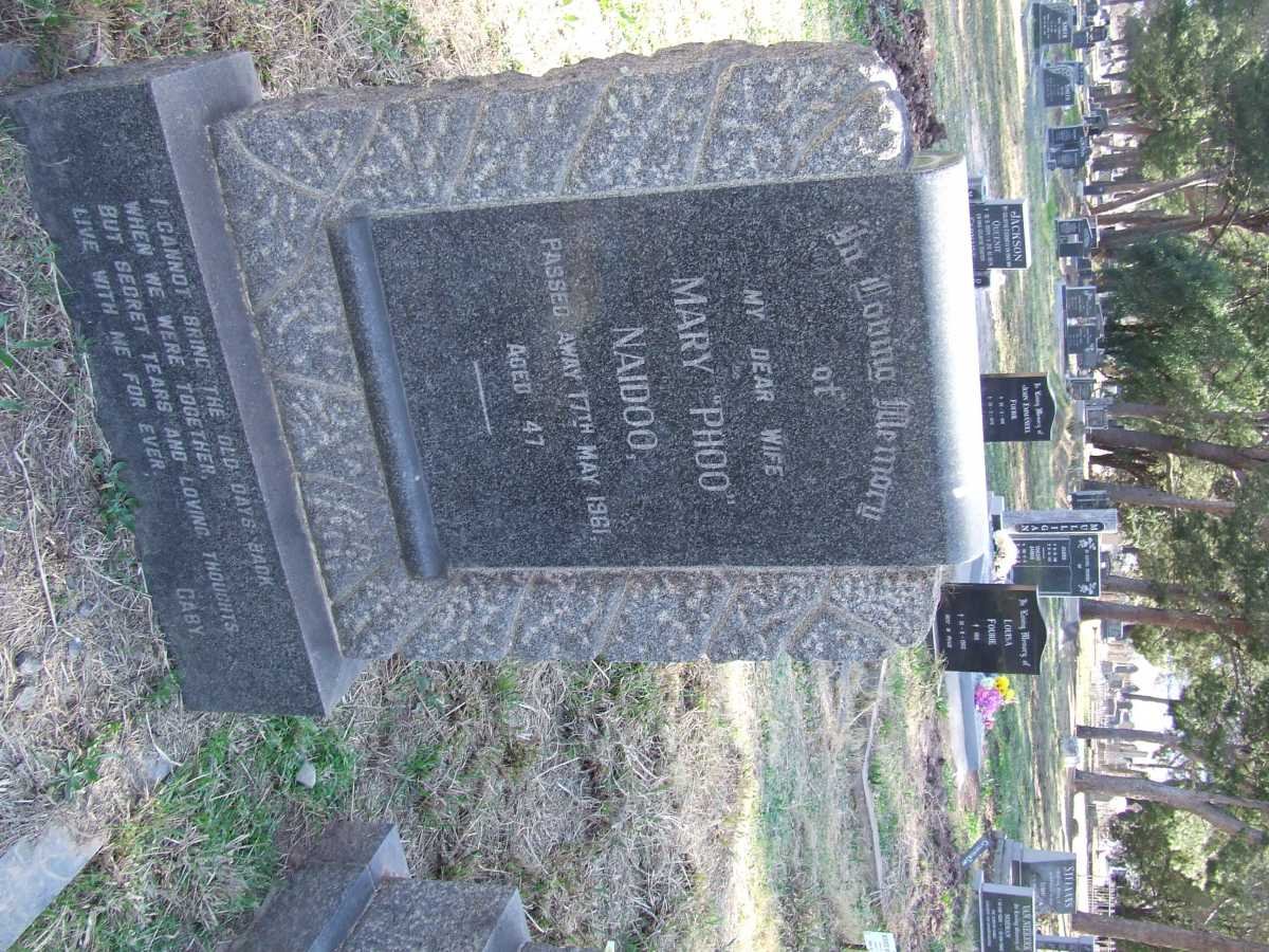 NAIDOO Mary -1961