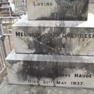 NAUDÉ Lorenzo 1862-1909 :: VAN OVERBEEK Melinda nee NAUDÉ -1937
