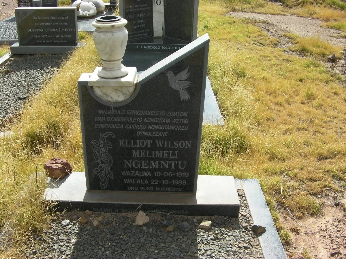 NGEMNTU Elliot Wilson Melimeli 1919-1998