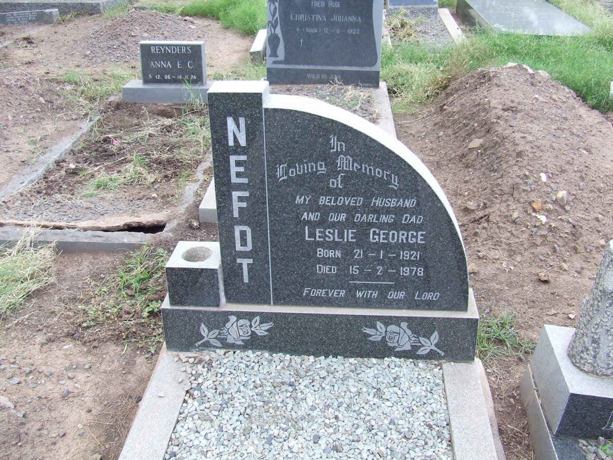 NEFDT Leslie George 1921-1978