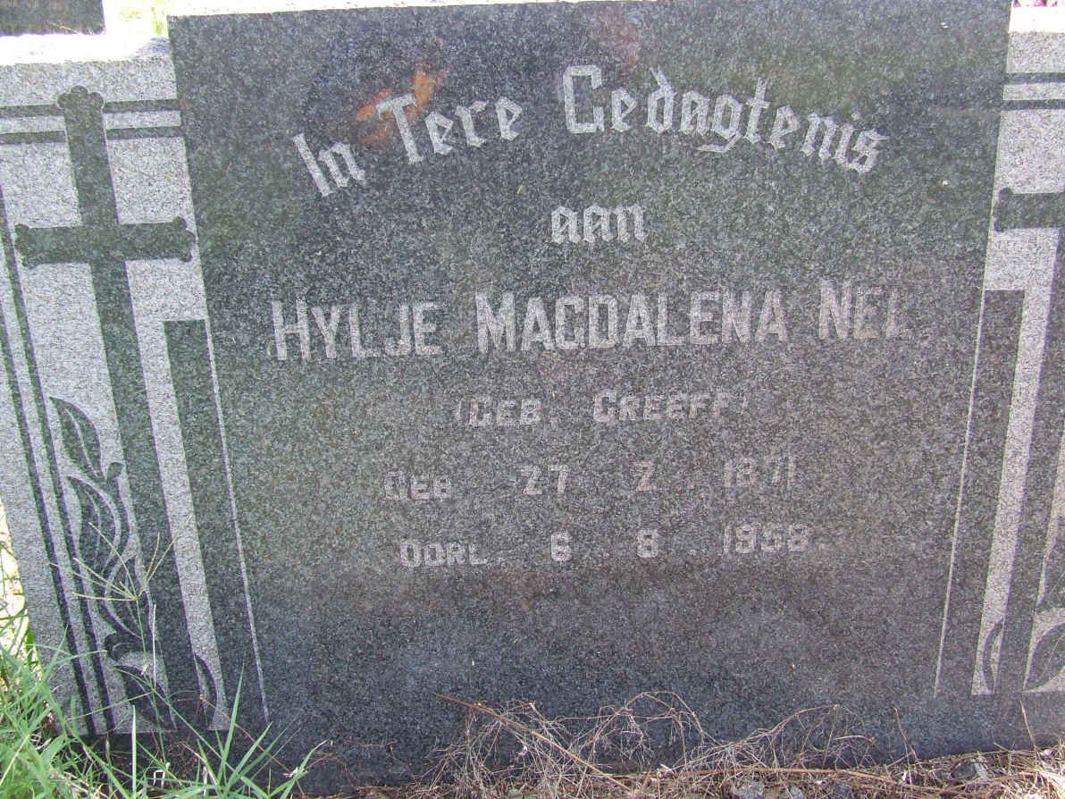 NEL Hylje Magdalena GREEFF 1871-1958