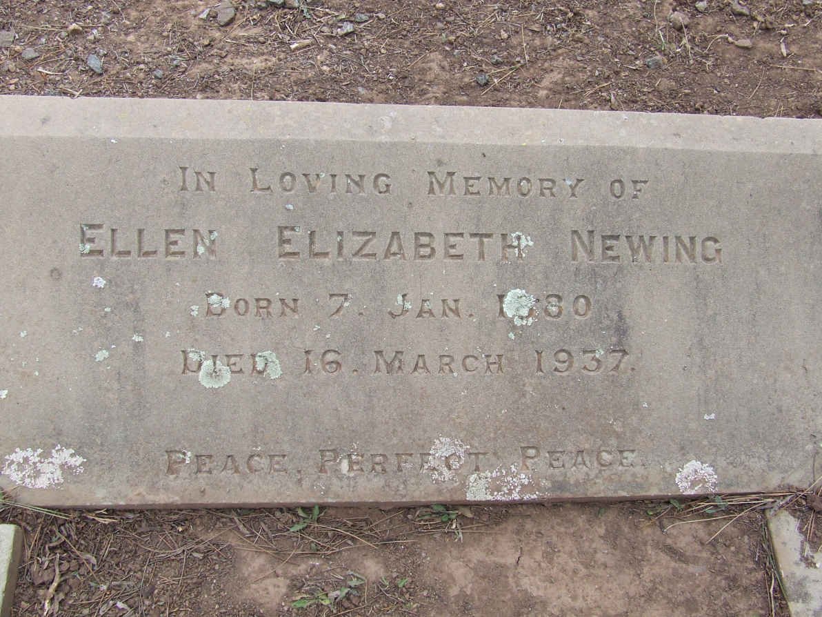 NEWING Ellen Elizabeth 1880-1937