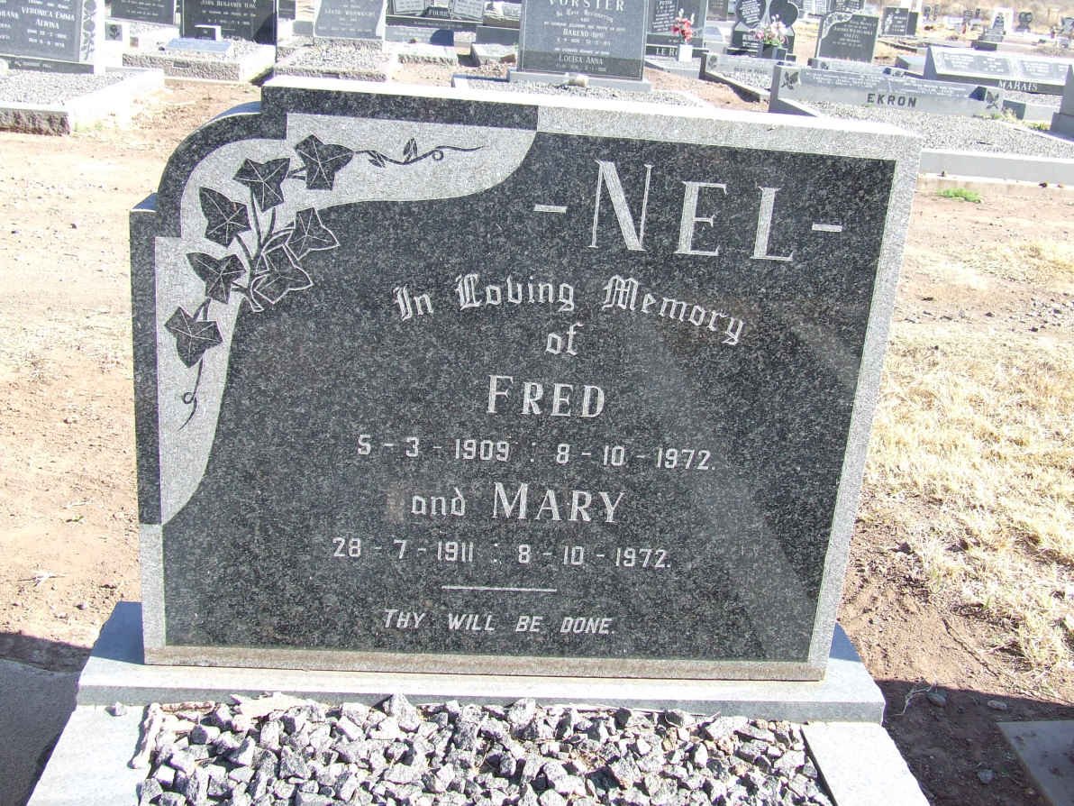 NEL Fred 1909-1972 &amp; Mary 1911-1972