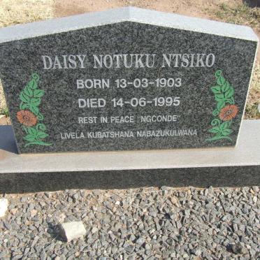 NTSIKO Daisy Notuku 1903-1995