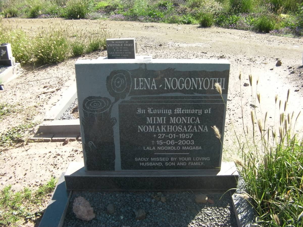 NOGONYOTHI Mimi Monica Nomakhosazana, Lena 1957-2003