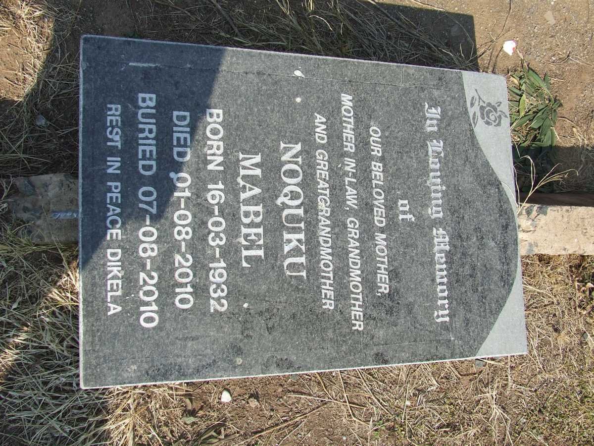 NOQUKU Mabel 1932-2010