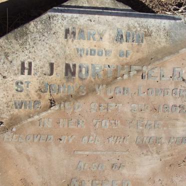 NORTHFIELD Mary Ann -1902