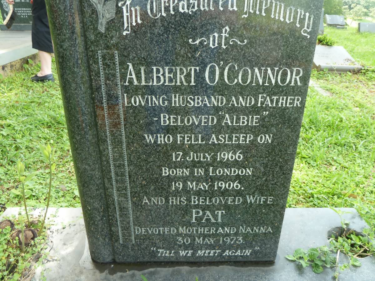 O'CONNOR Albert 1906-1966 &amp; Pat -1973