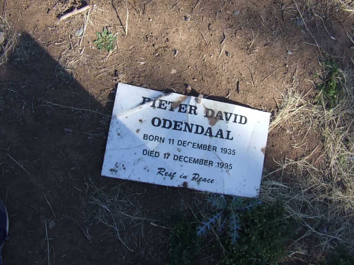 ODENDAAL Pieter David 1935-1995