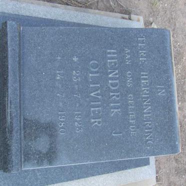 OLIVIER Hendrik J. 1923-1980
