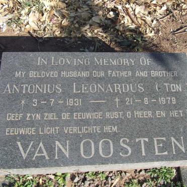 OOSTEN Antonius Leonardus, van 1931-1979