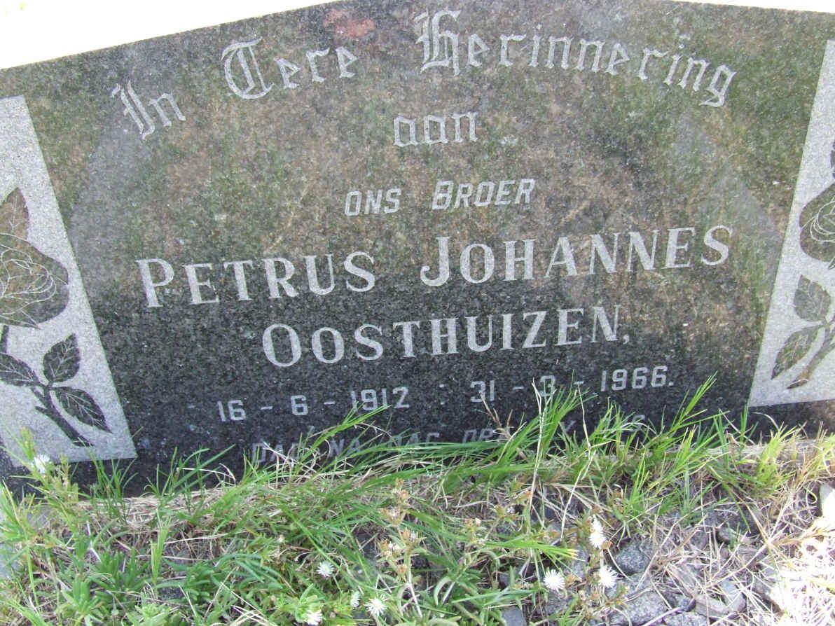 OOSTHUIZEN Petrus Johannes 1912-1966