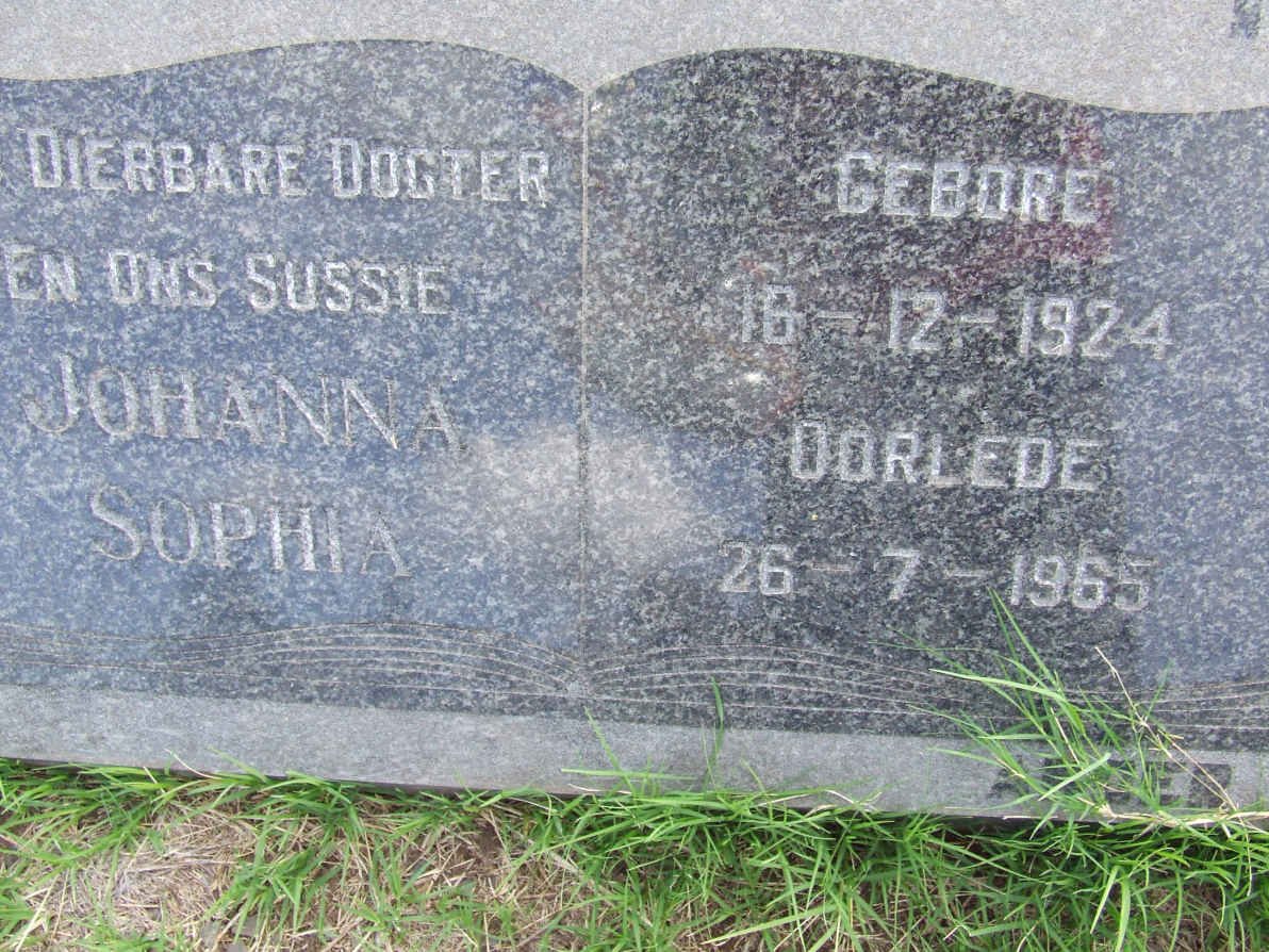 OPPERMAN Johanna Sophia 1924-1965