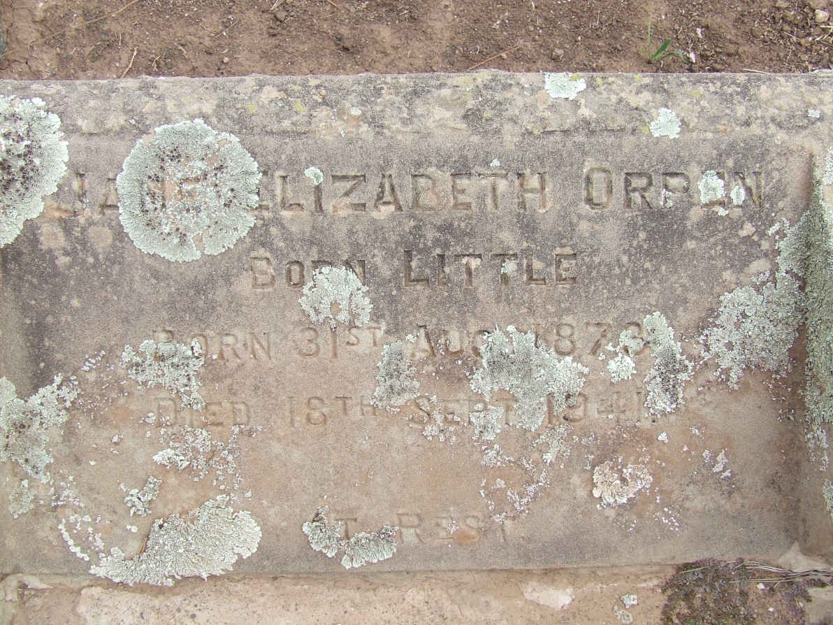 ORPAN Jane Elizabeth nee LITTLE 1873-1941
