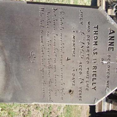 O'RIELLY Anne -1869
