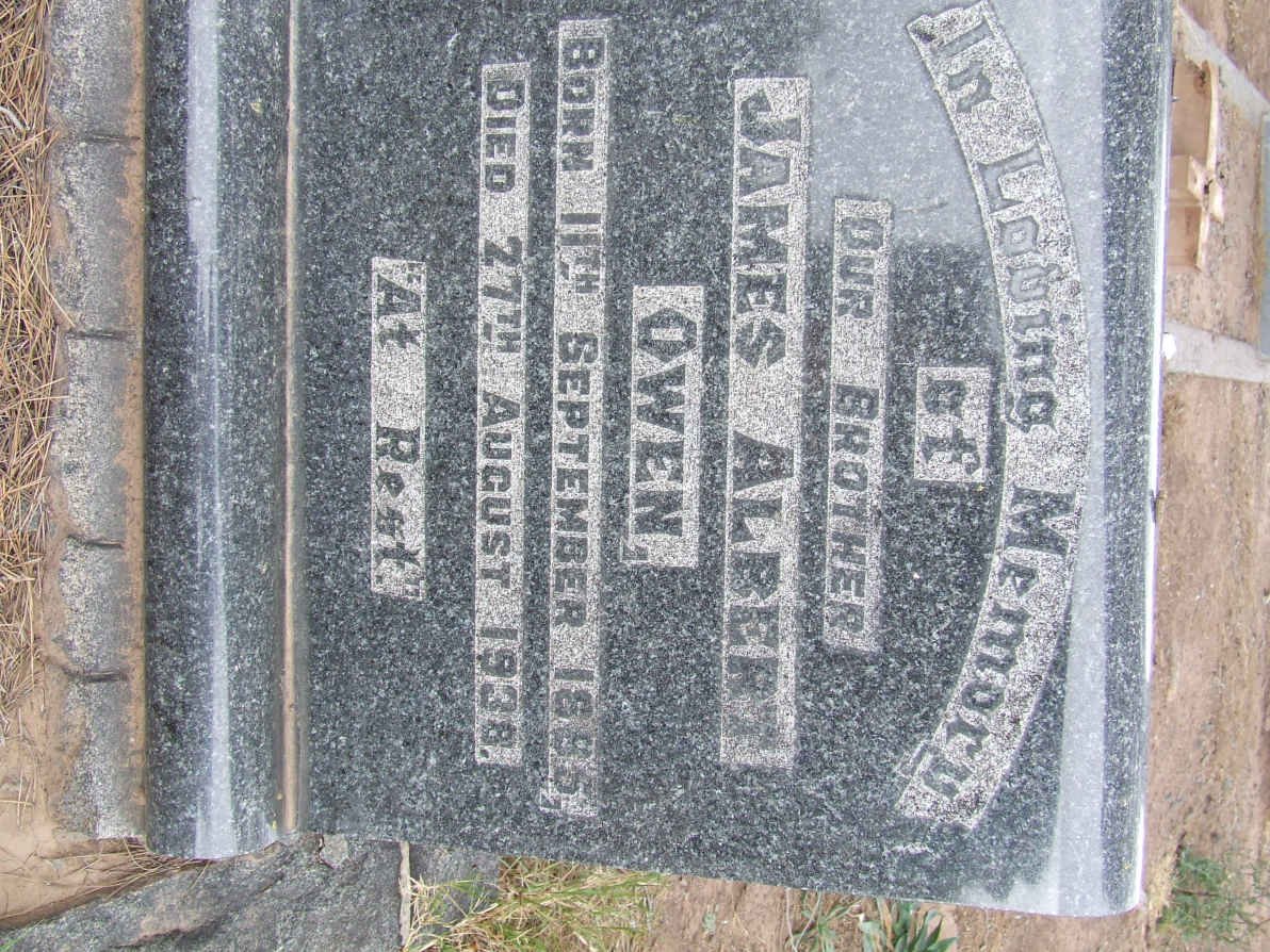 OWEN James Albert 1885-1938