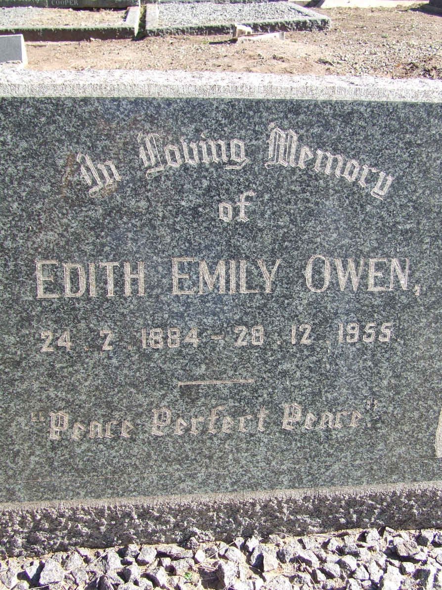 OWEN Edith Emily 1884-1955