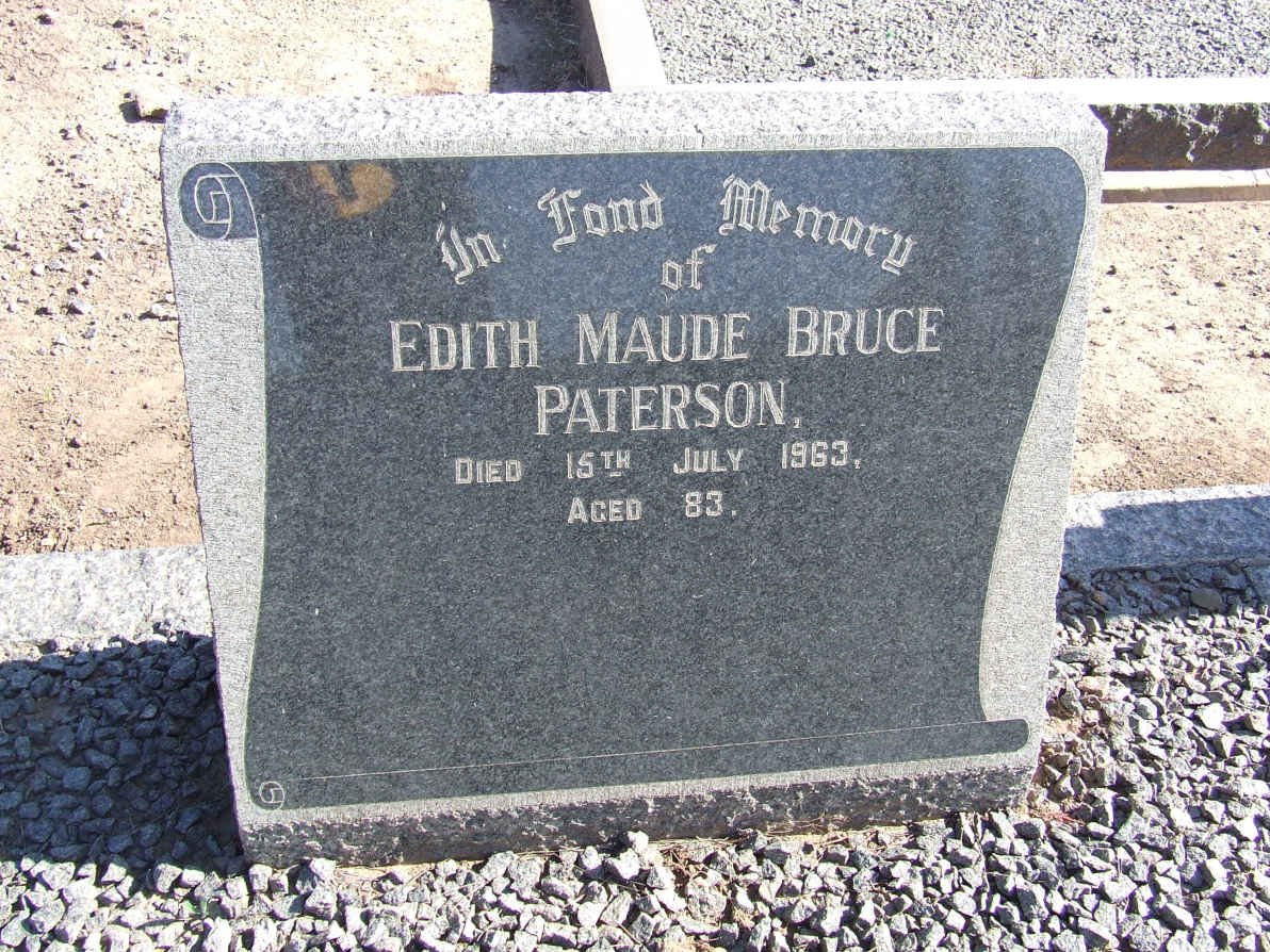 PATERSON Edith Maude Bruce -1963