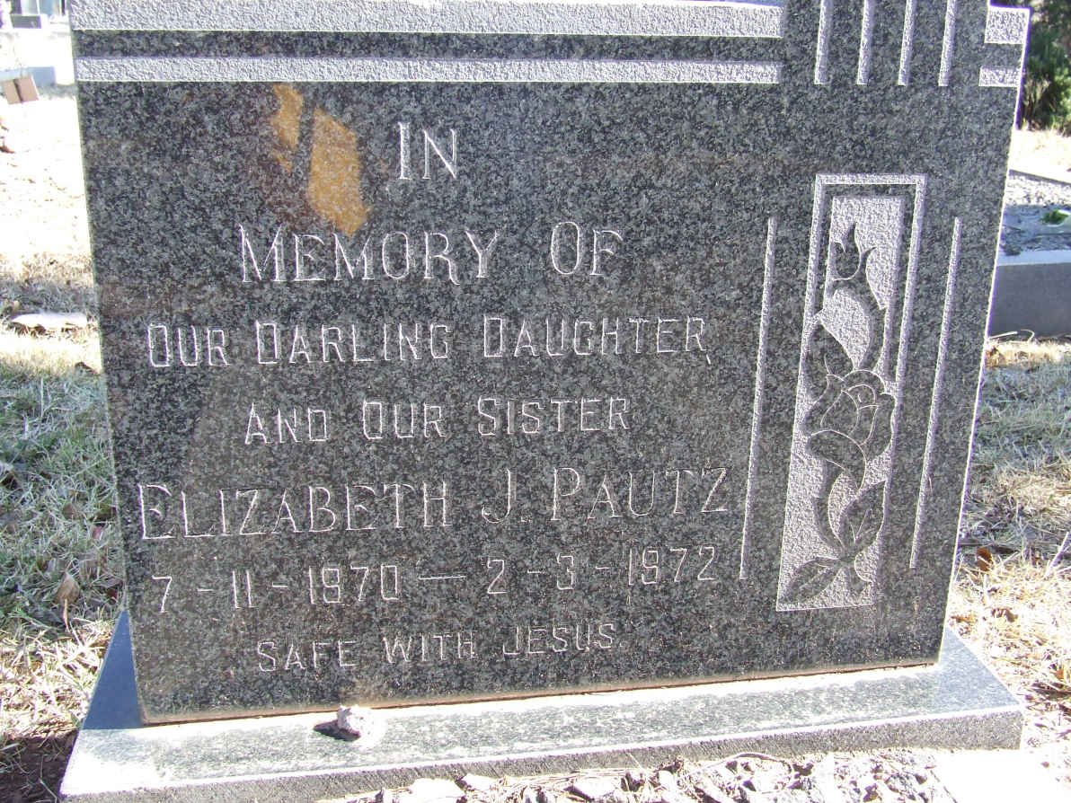 PAUTZ Elizabeth J. 1970-1972