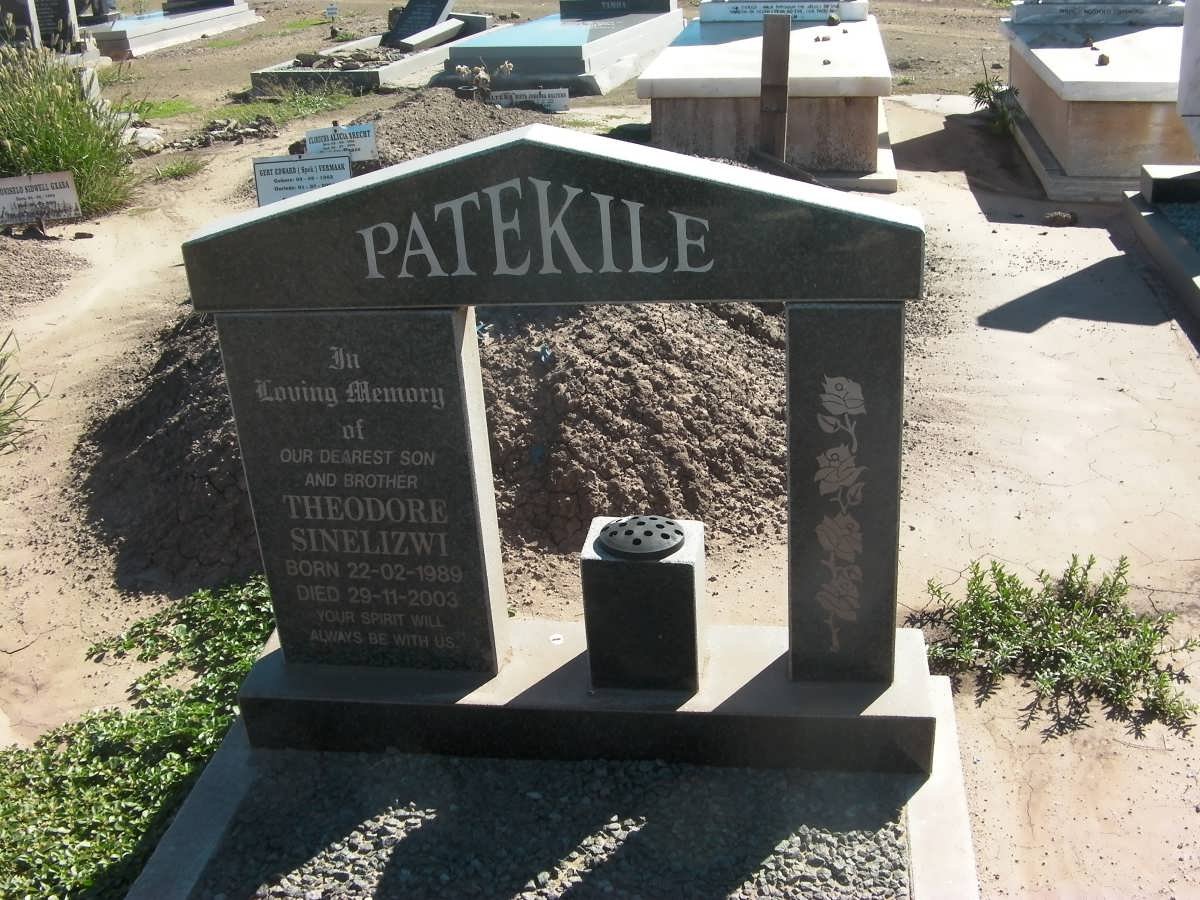 PATEKILE Theodore Sinelizwi 1989-2003