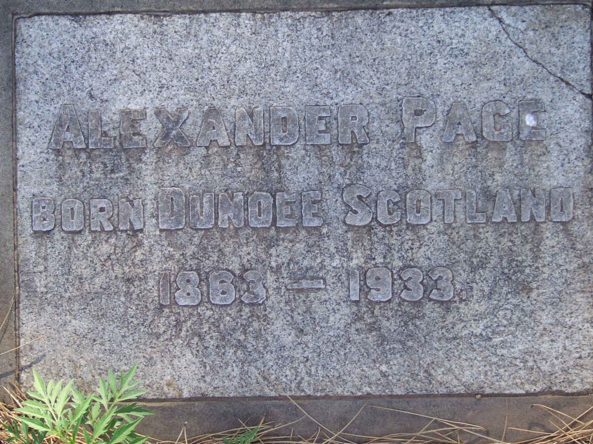 PAGE Alexander 1863-1933