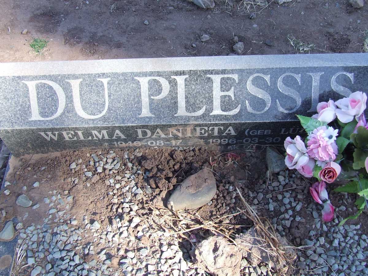 PLESSIS Welma Danieta, du 1946-1996.